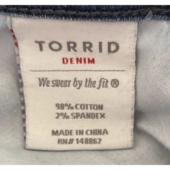 Torrid Denim Women's Skinny We Swear By The Fit Jeans Size 14R (Fit 34x29) - Picture 12 of 13